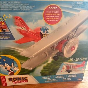 BNWT- Sonic Biplane Adventure Toy- box